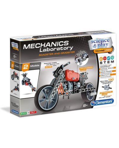 Constructor Clementoni Mechanics Laboratory - Motocicleta, 130 piese - 1