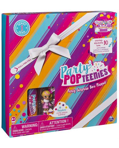 Set Spin Master Party Popteenies - Cutie party cu surprize, sortiment - 7