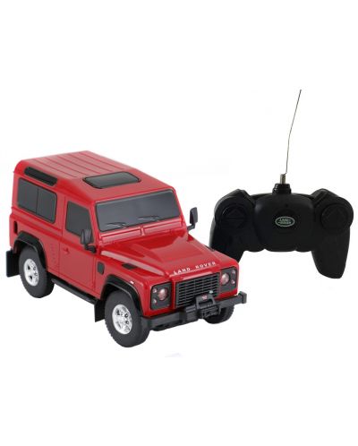 Jeep radiocontrolat Rastar - Land Rover Defender, 1:24, Negru - 2