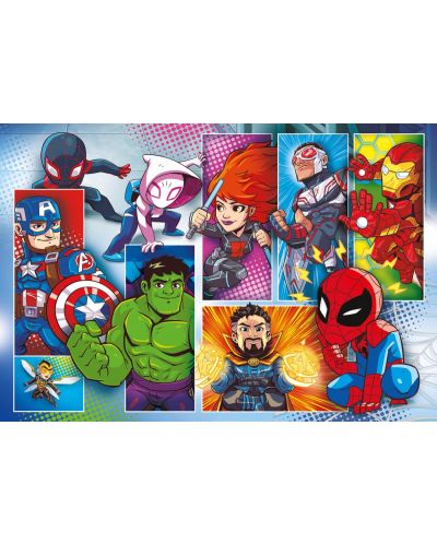 Puzzle Clementoni de 24 piese maxi - SuperColor Maxi Marvel Super Hero - 2