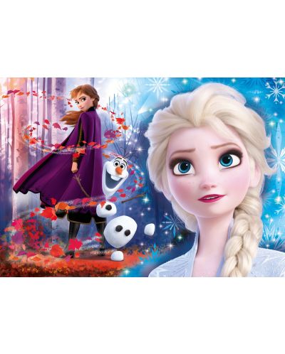 Puzzle Clementoni de 104 piese cu pietricele - SuperColor Jewels Puzzle Disney Frozen 2 - 2