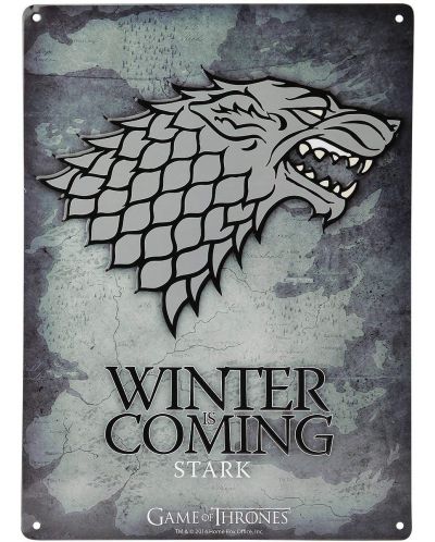 Poster metalic ABYstyle Television: Game of Thrones - Stark - 1