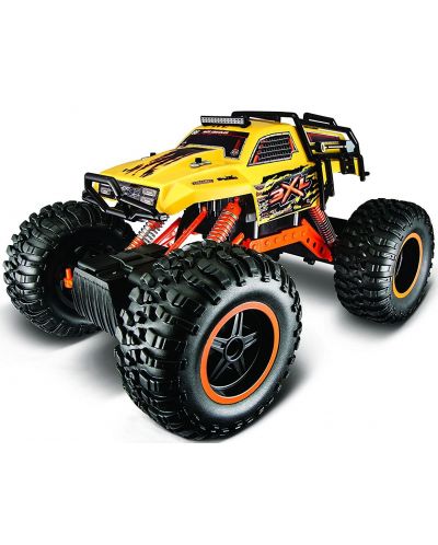 Jeep cu telecomanda Maisto Rock Crawler 3XL galben