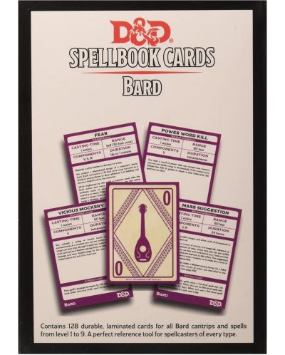 Completare pentru jocul de rol Dungeons & Dragons - Spellbook Cards: Bard - 2