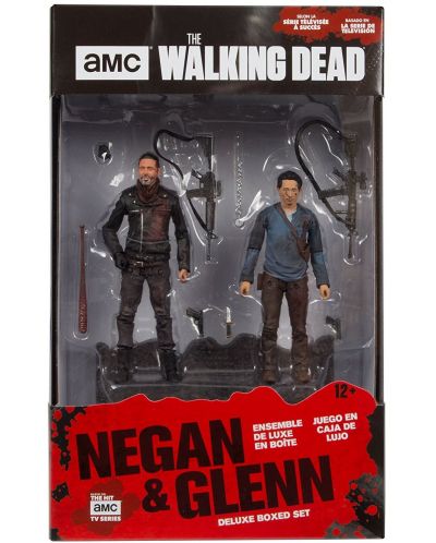 Set figurine de actiune McFarlane The Walking Dead - Negan & Glenn, 13 cm - 2