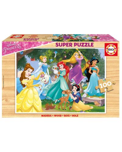 Puzzle Educa de 100 piese -Disney Princess - 1