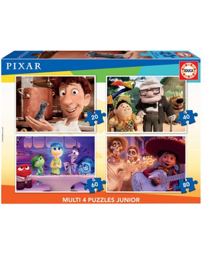 Puzzle Educa 4 in 1 - Pixar - 1