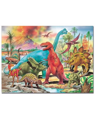 Puzzle Educa de 100 piese - Dinosaurs - 2
