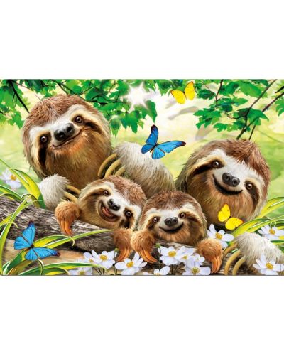 Puzzle Educa de 500 piese - Family of Sloths  - 2