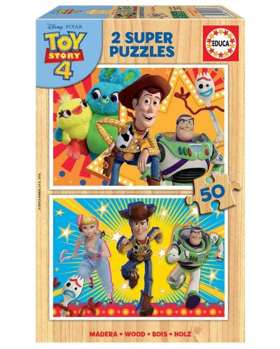 Puzzle Educa din 2 x 50 piese - Toy Story 4 - 1