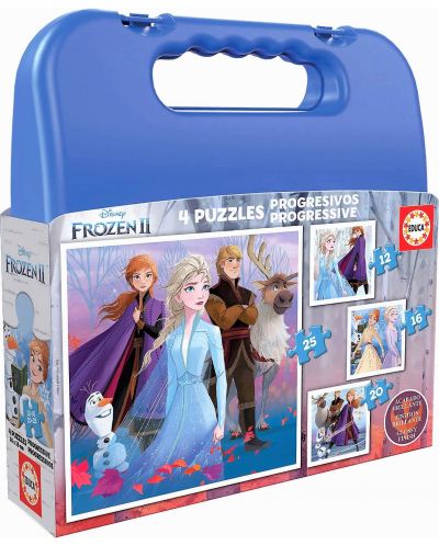Puzzle in valiza Educa 4 in 1 - Fozen 2 - 1