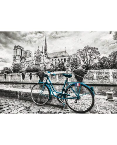 Puzzle Educa din 500 de piese - Cu bicicleta in apropiere de Notre Dame - 2