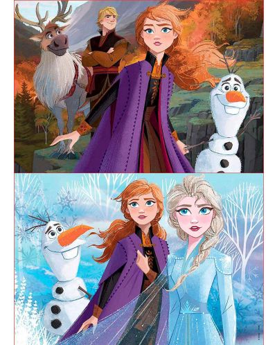 Puzzle Educa din 2 x 50 piese - Frozen 2 - 2