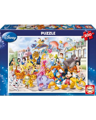 Puzzle Educa din 200 de piese - Parada Disney - 1