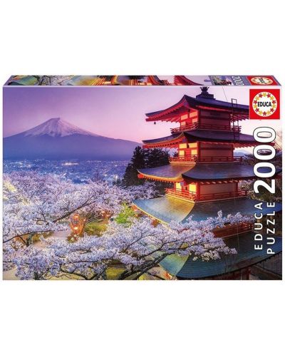 Puzzle Educa de 2000 piese - Mount Fuji, Japan - 1