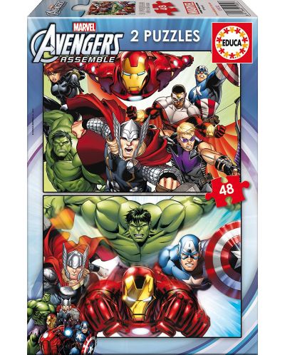 Puzzle Educa din 2 x 48 piese - The Avenger - 1