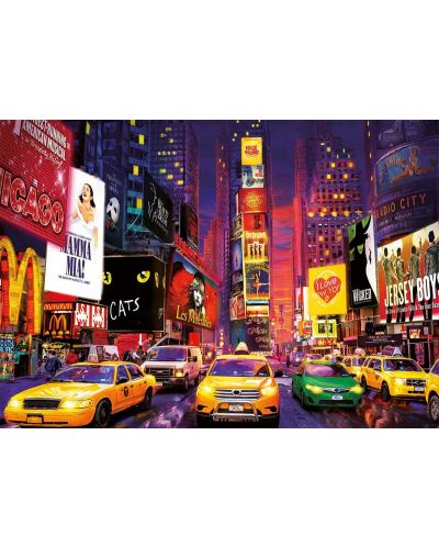 Puzzle Educa neon de 1000 de piese - Times Square, New York - 2