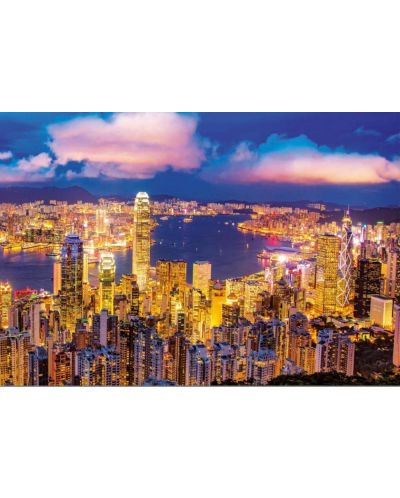 Puzzle neon Educa de 1000 piese - Hong Kong - 2