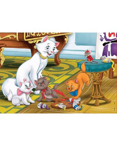Puzzle Educa 2 x 25 de piese - Animale Disney, 101 dalmatieni si pisicile aristocrate - 3