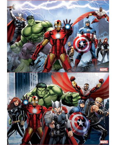 Puzzle Educa din 2 x 100 piese - Avengers - 2