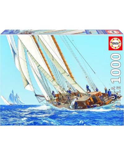Puzzle Educa de 1000 de piese - Barca cu panze - 1