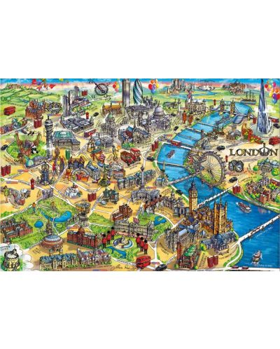 Puzzle Educa de 500 piese - London Map - 2