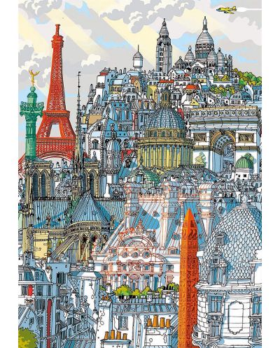 Puzzle cu sase dimensiuni Educa din 200 de piese - Paris - 2