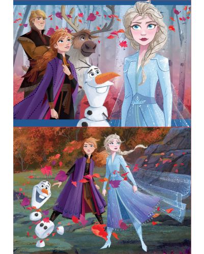 Puzzle Educa din 2 x 48 piese - Frozen 2 - 2