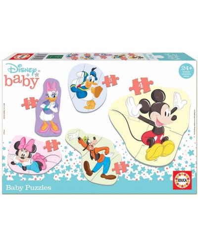 Puzzle pentru bebelus Educa 5 in 1 - Mickey and friends - 1