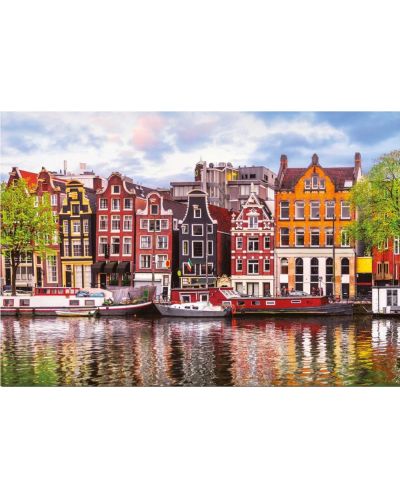 Puzzle  Educa de 1000 piese - Casele strambe din Amsterdam - 2