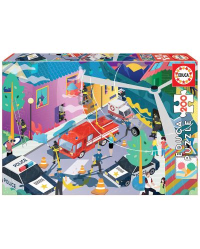 Puzzle Educa de 200 piese - Emergency Services - 1