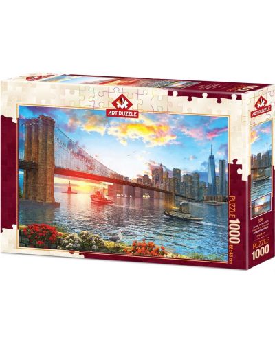 Puzzle Art Puzzle de 1000 piese - Sunset On New York - 1