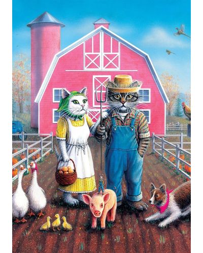 Puzzle Art Puzzle de 260 piese - Cat Farm - 2
