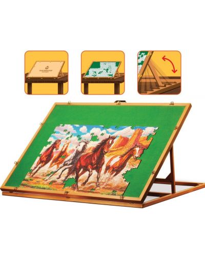 Suport de lemn pentru aranjarea puzzle-urilor Art Puzzle - De pana la 1500 piese - 2