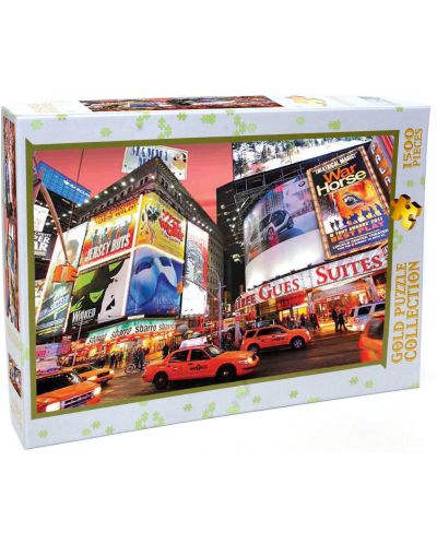 Puzzle Gold Puzzle de 1500 piese - Broadway, Times Square, NY - 1