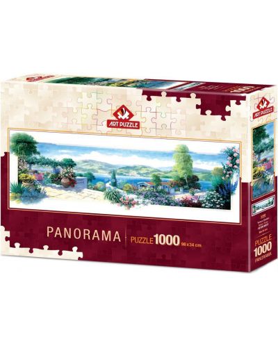 Puzzle panoramic Art Puzzle de 1000 piese - Terrace Garden - 1