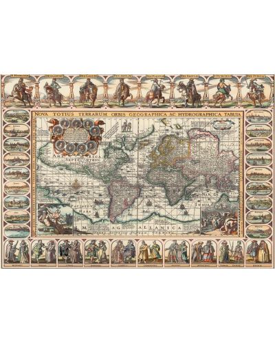 Puzzle Art Puzzle de 1000 piese - Ancient World Map - 2