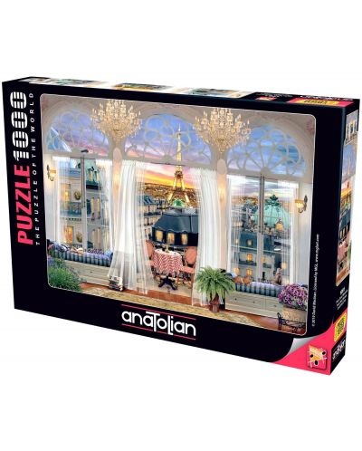 Puzzle Anatolian de 1000 piese - Vedere de pe terasa din Paris, David Maclean - 1