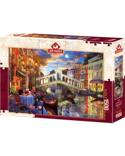 Puzzle Art Puzzle de 1500 piese - Rialto Bridge, Venice - 1