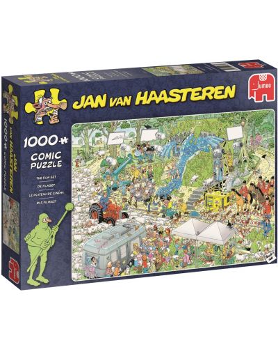 Puzzle Jumbo de 1000 piese - Platoul de filmare, Jan Van Haasteren - 1