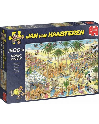 Puzzle Jumbo de 1500 piese -  Oasis, Jan van Haasteren - 1