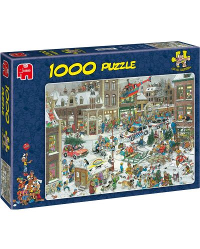 Puzzle Jumbo de 1000 piese -  Craciun, Jan Van Haasteren - 1