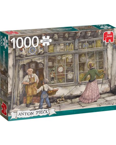 Puzzle Jumbo  de 1000 piese - Magazin de ceasuri, Anton Pieck - 1
