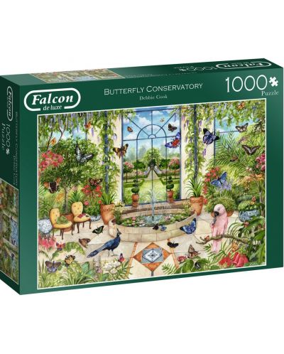 Puzzle Jumbo оde 1000 piese - Butterfly Conservatory - 1