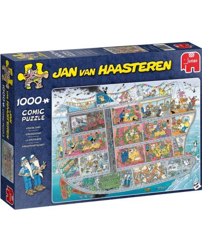 Puzzle Jumbo de 1000 piese - Nava de croaziera, Jan van Haasteren - 1
