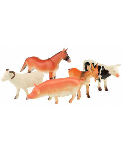 Set figurine Тoi Toys Animal World - Deluxe, Animale de casa, 5 bucati - 1