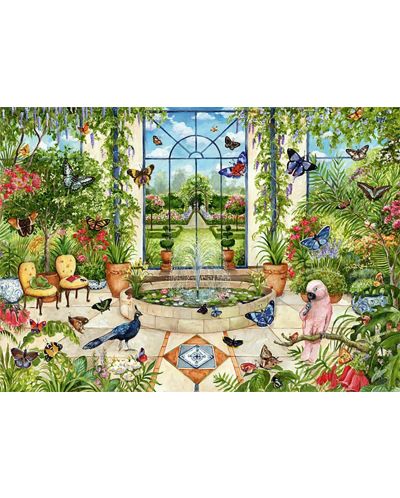 Puzzle Jumbo оde 1000 piese - Butterfly Conservatory - 2