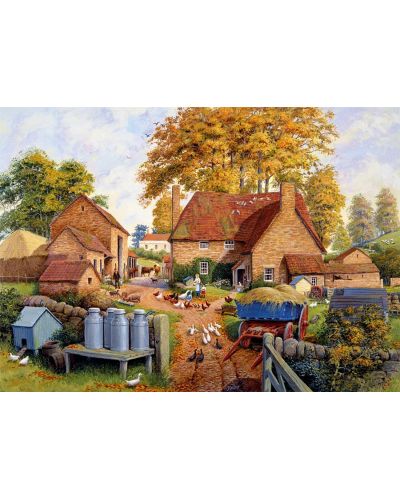 Puzzle Jumbo de 1000 piese - Autumn on the Farm - 2
