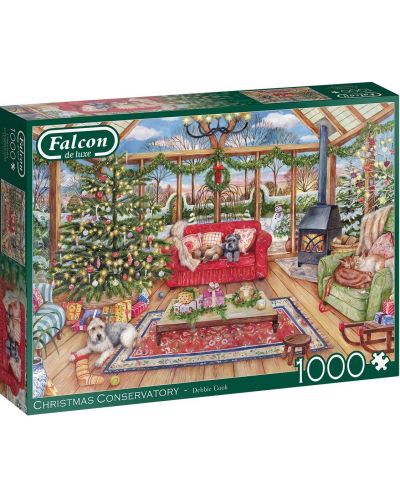 Puzzle Jumbo de 1000 piese - Christmas Conservatory - 1