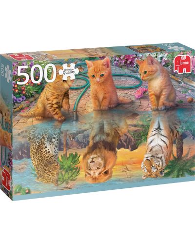 Puzzle Jumbo de 500 piese -Kitten's Dream - 1